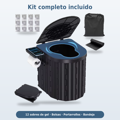 Baño portátil plegable con kit incluido